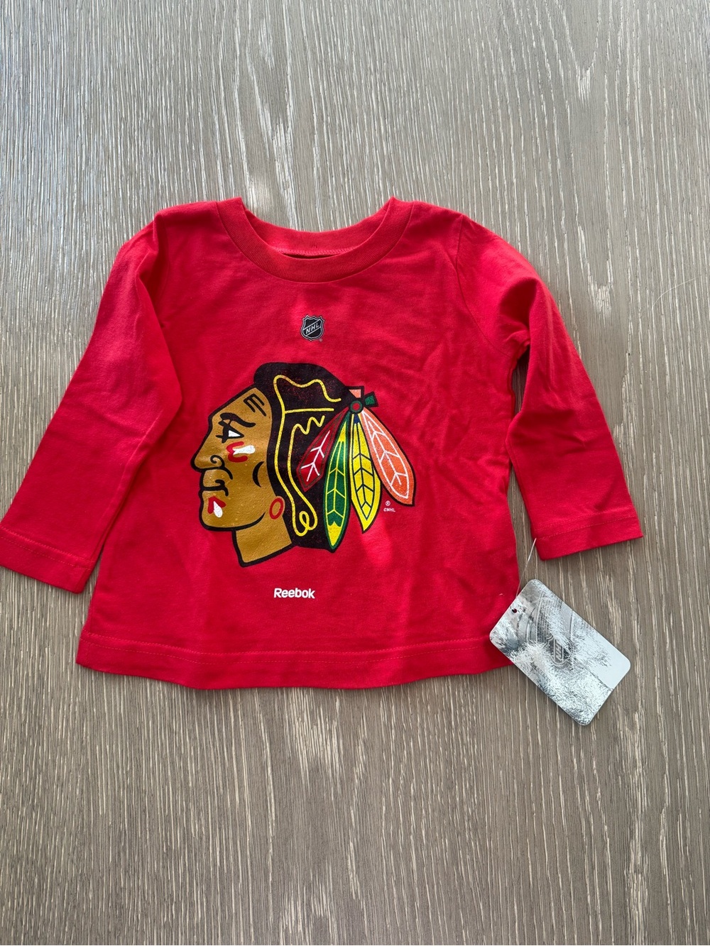 NWT Chicago BlackHawks 2T long sleeve shirt